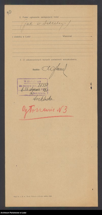 Obraz 12 z jednostki "A. Zylberberg i s-ka – sprzedaż dykt i fornitów"