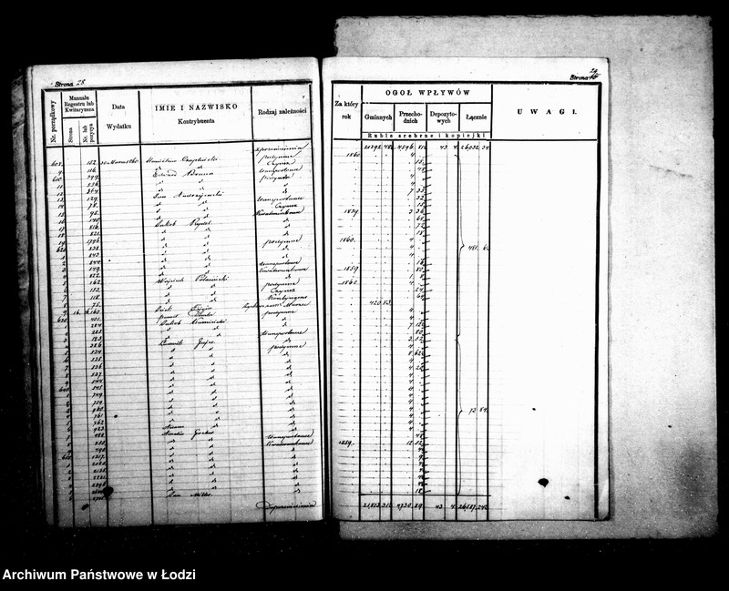 Obraz 19 z jednostki "Dziennik przychodu i wydatku kasy ekonomicznej m. Łodzi na r. 1860"