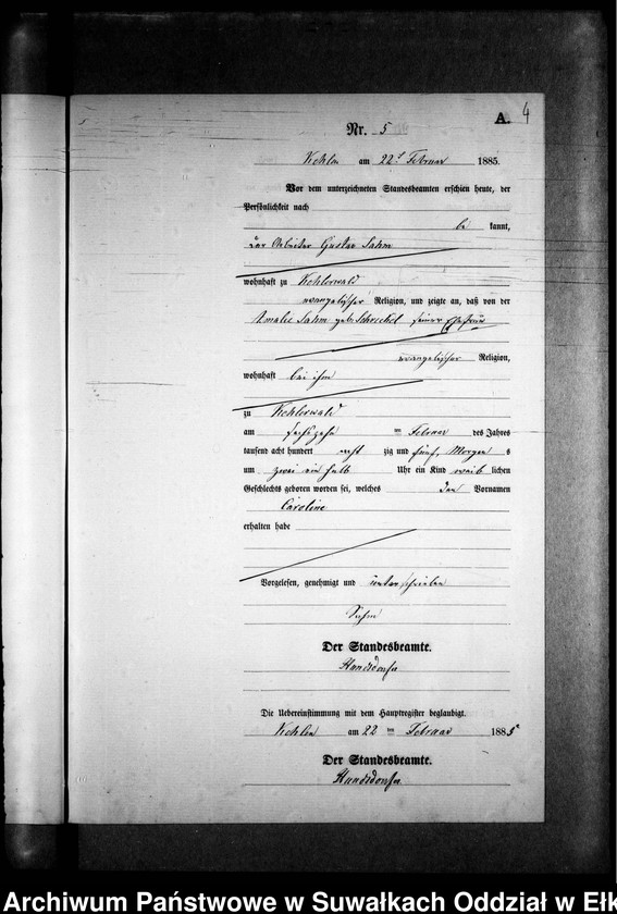 image.from.unit.number "Geburts-Neben-Register des Preussischen Standes-Amtes Kehlen Kreis Angerburg"