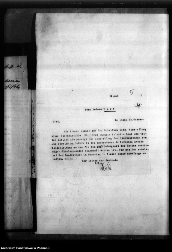 Obraz 9 z jednostki "Valentin Bast aus Liban, Kreis Gnesen (Gniezno)"