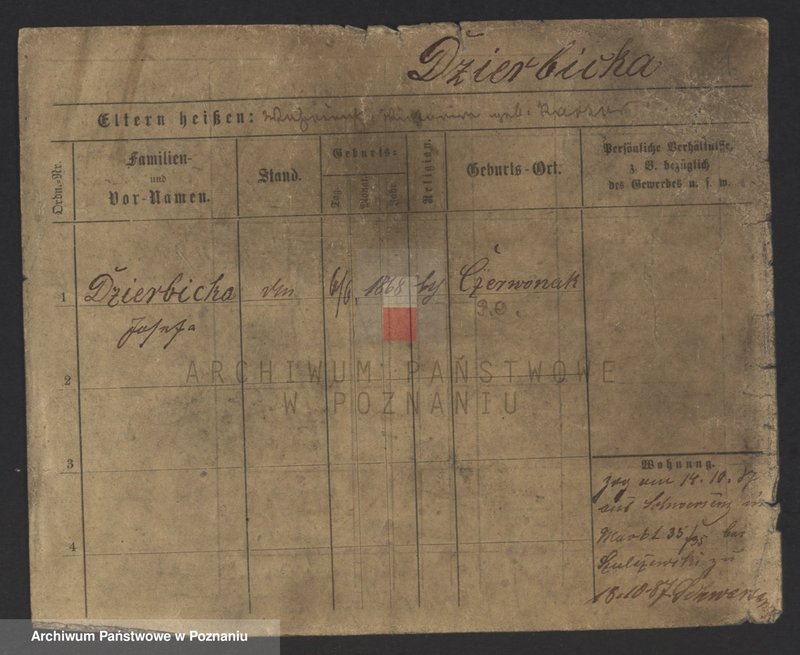 Obraz 3 z jednostki "Dzierbicka - Dzikiewicz"