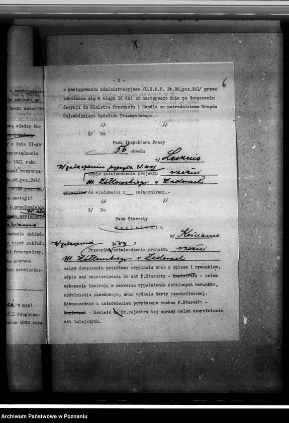 Obraz 10 z jednostki "Zatwierdzenie projektu zakładu przemysłowego nr 523 / rzeźni/ własność Marcelego Żółtowskiego w Zadorach /pow. kościański/"