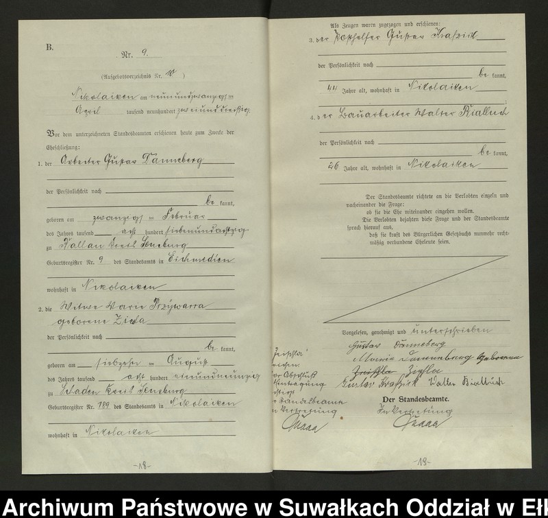 image.from.unit.number "Heirats=Haupt=Register des Königlichen Preussischen Standes-Amtes Nikolaiken Kreis Sensburg"