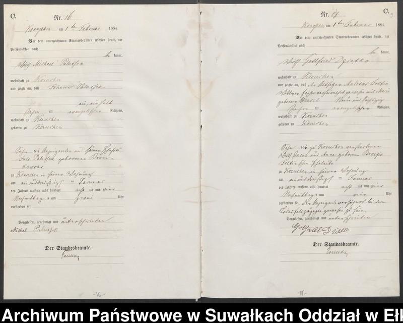 image.from.unit.number "[Sterbe-Haupt-Register des Königlich Preussischen Standes-Amtes Belzonzen Kreis Johannisburg]"