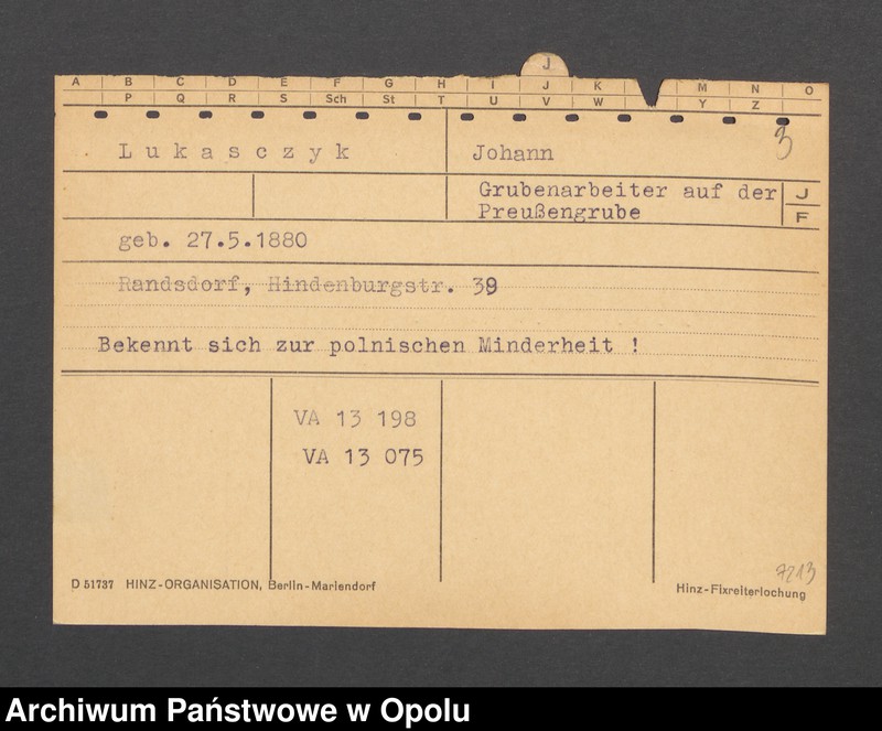 Obraz 5 z jednostki "[Lukasczyk Johann, ur. 27.05.1880 r., zam. Randsdorf]"