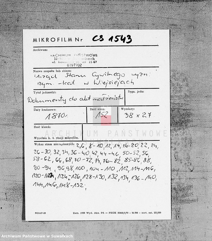 image.from.unit.number "Dokmenty k Knidze Brakosočtavšichsja Vejsejskogo R. Katoličeskago Prichoda s 1870 goda"