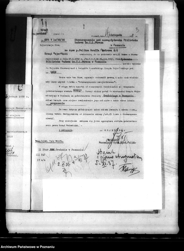 Obraz 6 z jednostki "/Żydowska Biblioteka Ludowa im. L. Pereca/ w Poznaniu"