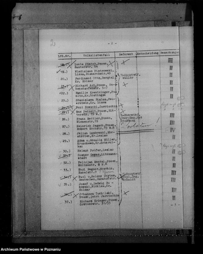 Obraz 6 z jednostki "Aktenauszüge für die 11.Sitzung der Zentralstelle der Deutschen Volksliste"