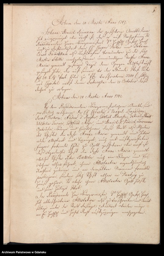 image.from.unit.number "Actum coram Officio […] Joachini Jacobi Schrader Praeconsulis ac Praesidis [20.III.1742-12.III.1743] Joachimi Jacobi Schrader nec non Fisci Administratoris [16.III.1742-11.III.1743] /2 indeksy/"