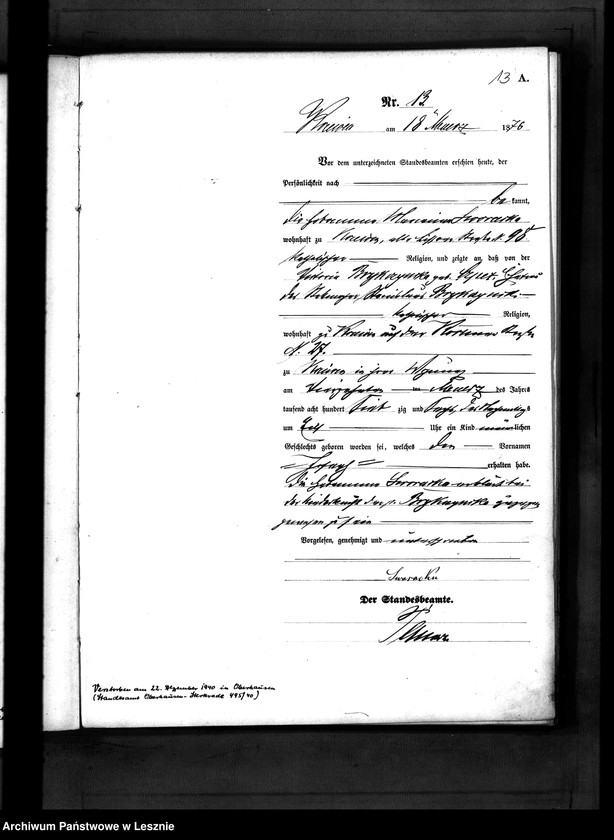 Obraz 16 z jednostki "[Księga urodzeń - miasto]"