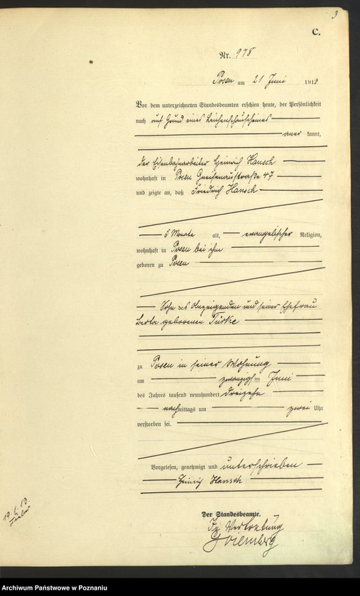 Obraz 5 z jednostki "Księga miejscowa zgonów tom III [Rejestr główny zgonów]"