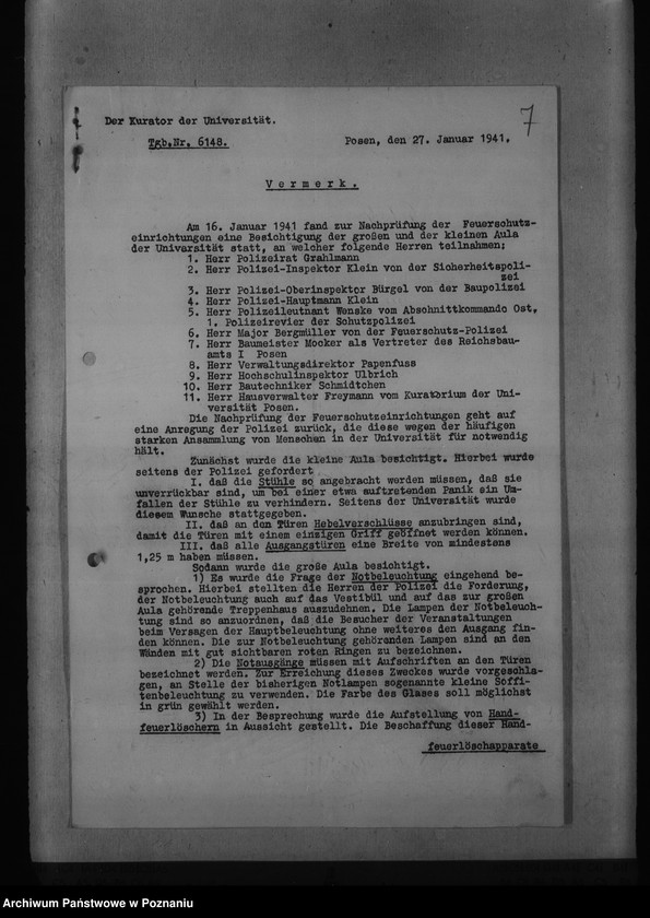 Obraz 11 z jednostki "Bauarbeiten für die Reichsuniversitât Posen"