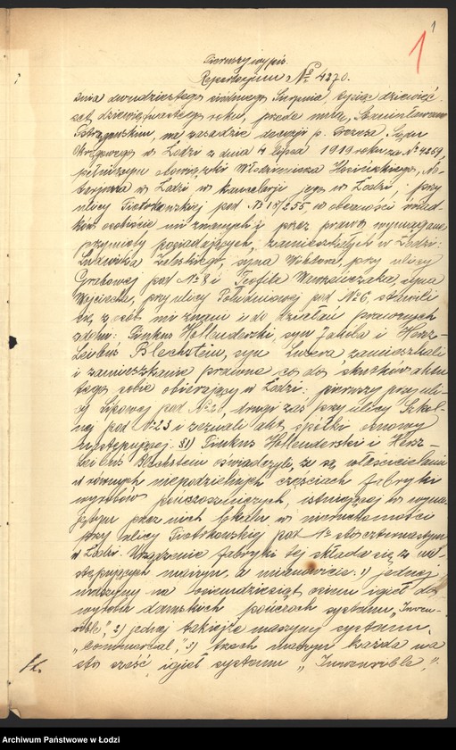 Obraz 3 z jednostki "Pinkus Holenderski, Hersz Leibus Blechstein- fabrykacja i sprzedaż wyrobów pończoszniczych"