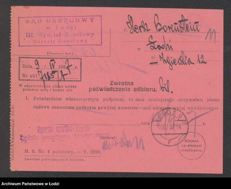 Obraz 13 z jednostki "Hersz Bornsztajn"
