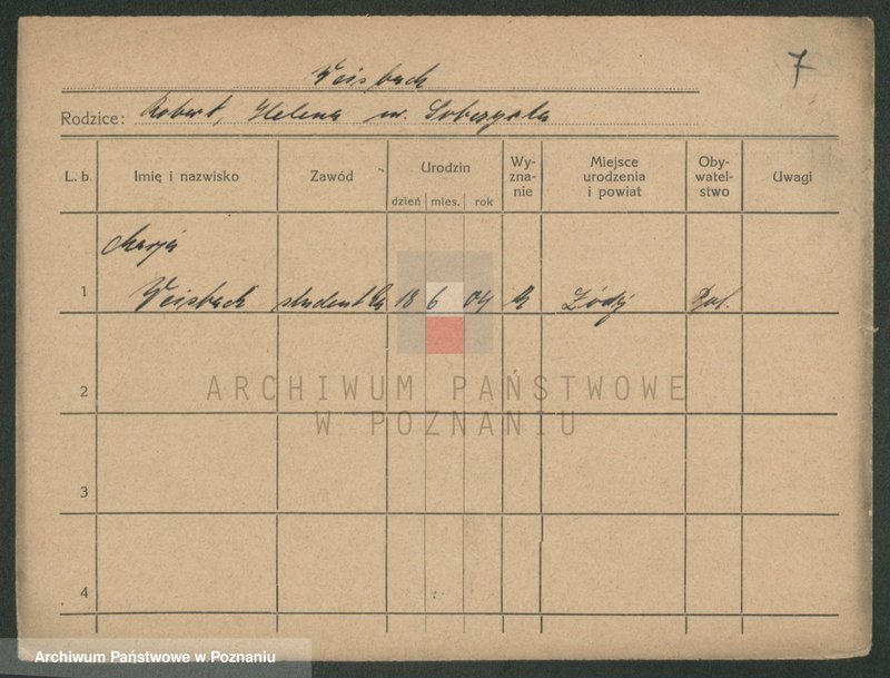 Obraz 17 z jednostki "Wajsbach (Wei...) - Wałchowicz"