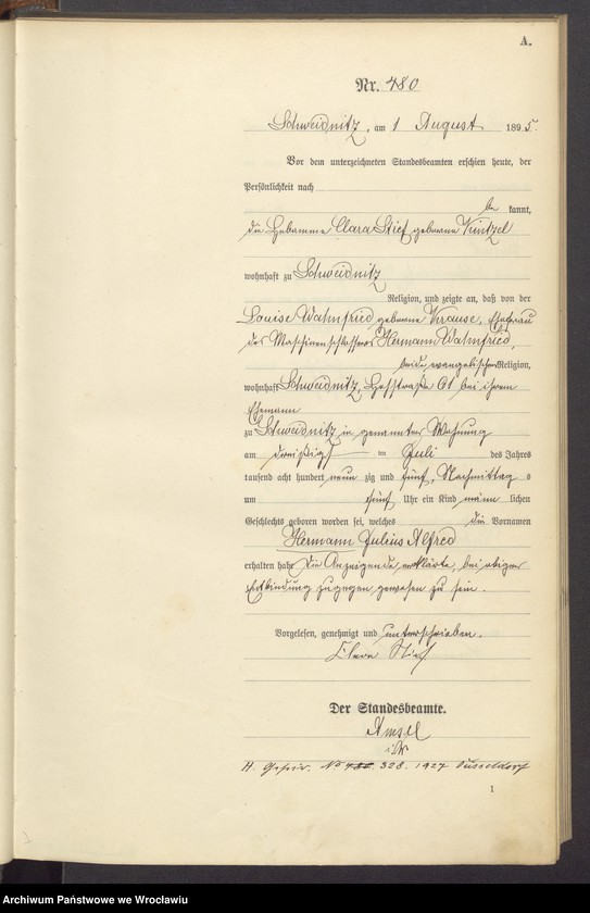 image.from.unit.number "Księga urodzeń USC Świdnica (Schweidnitz) 1895 t. 02"