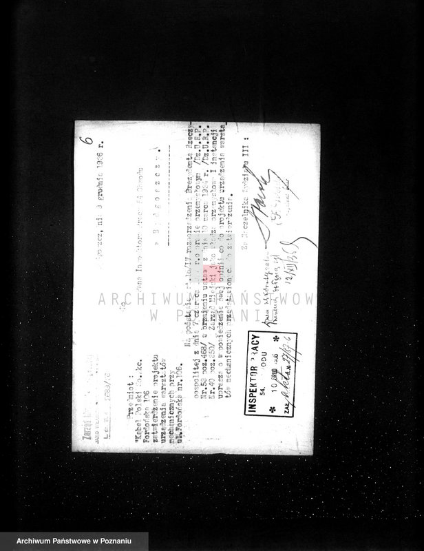 Obraz 10 z jednostki "/Projekt urządzenia zakładów mechanicznych Kabel Polski Spółka Akcyjna w Bydgoszczy/"