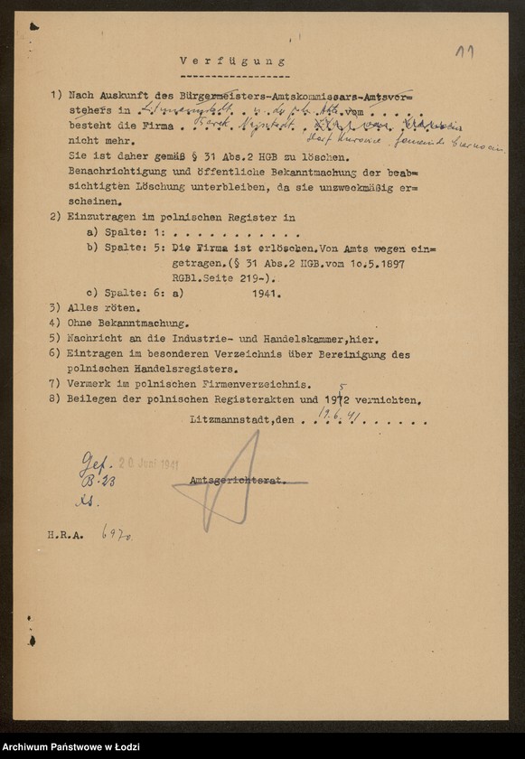 Obraz 13 z jednostki "Berek Najnsztadt- handel cielętami"