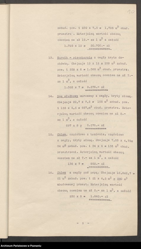 Obraz 14 z jednostki "Oszacowanie majątku Lechlin"