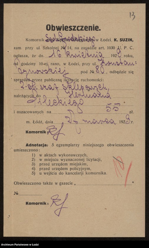 Obraz 15 z jednostki "Herman Pilecki – detaliczna sprzedaż wyrobów tytoniowych i galanterii"