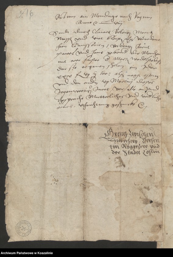 image.from.collection.number "Granice miasta Koszalina. Tom I: 1558-1689 [odpis dokumentu z 1337 roku]111"