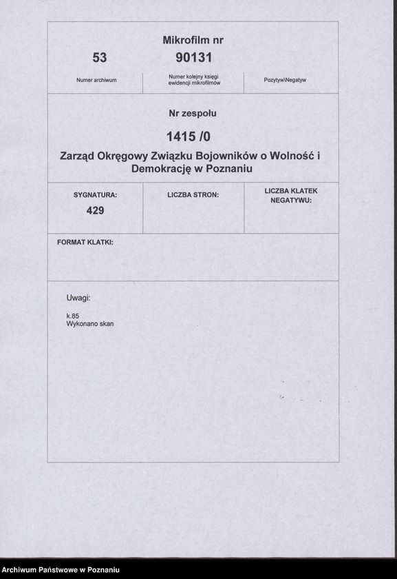 Obraz 5 z jednostki "Życiorysy powstańców wielkopolskich: K - tom Vl /Klupś Józef - Kołodziej Antoni/."