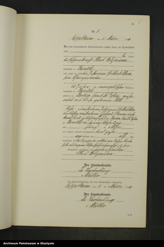 image.from.unit.number "Sterbe-Neben-Register Nr 1 - 25"