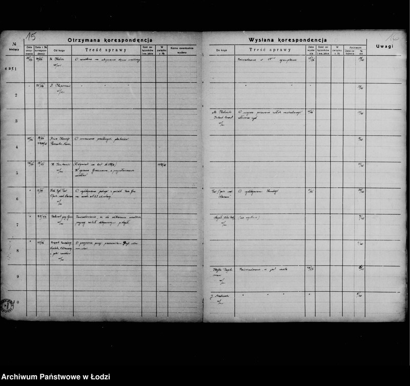 Obraz 12 z jednostki "[Dziennik korespondencyjny]"