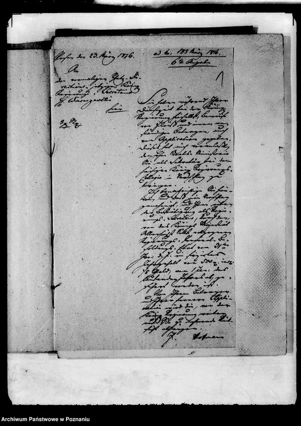 Obraz 6 z jednostki "Personalia des Regierungssekretärs Herrn Wieruszewski."