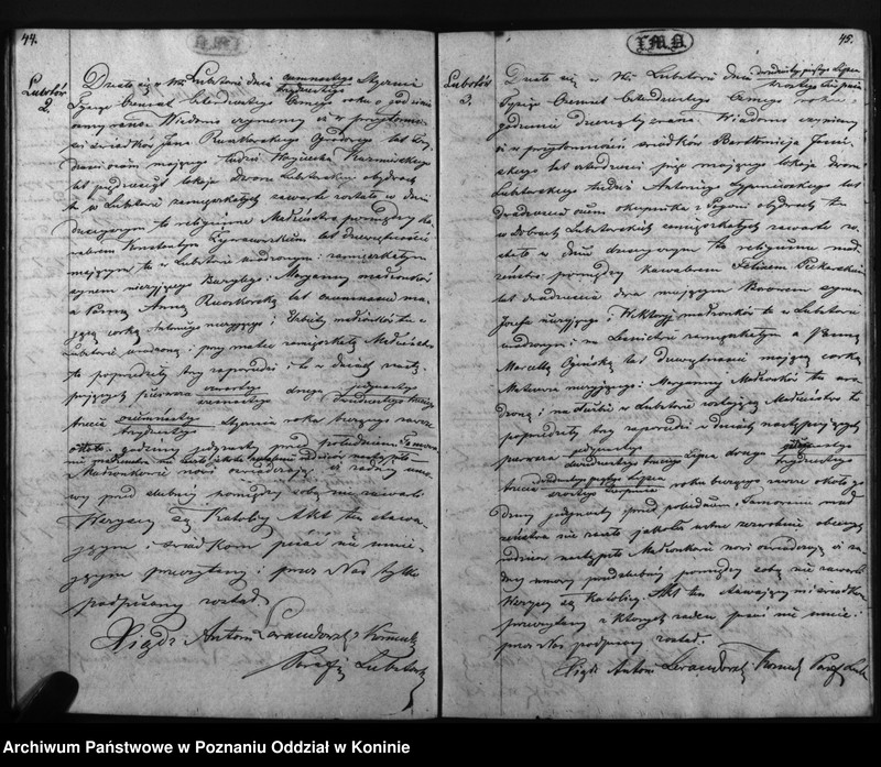 Obraz 13 z jednostki "Duplikat urodzonych, zaślubionych, zmarłych"