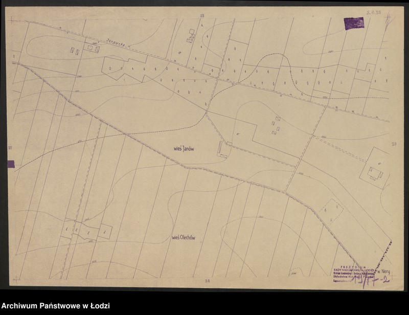 Obraz 2 z jednostki "Plan m. Łodzi 1:2000, odbitki. Sekcja SO 28"