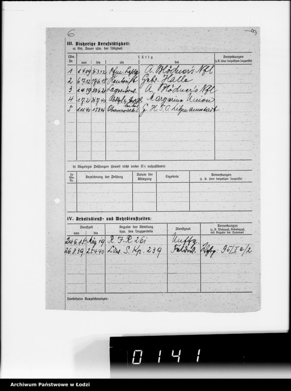 Obraz 11 z jednostki "Ausgeschiedene Angestellte. Lit.A-D"