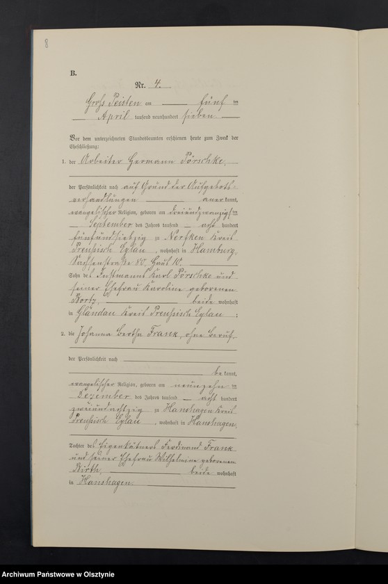 image.from.unit.number "Heiraths-Neben-Register Nr 1 - 19"