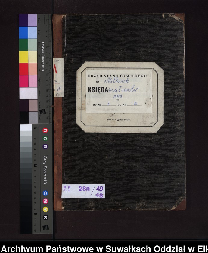 image.from.unit.number "Heiraths-Neben-Register des Preussischen Standes-Amtes Gross Konopken Kreis Loetzen"