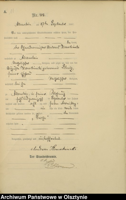 image.from.unit.number "Geburts-Haupt-Register Tom II,Nr 394 -590"