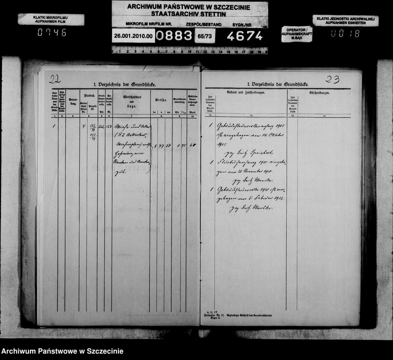 image.from.unit.number "Besitzfestigung des Grundstücks des Stellmachers Ludwig Hirsch in Wierschutzin Kreis Lauenburg"