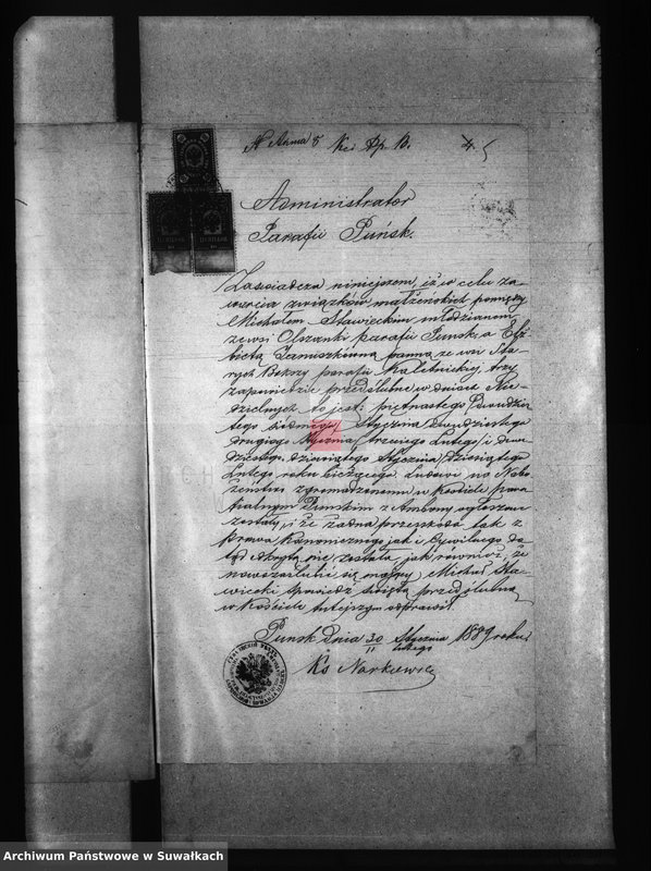 image.from.unit.number "Aneksa brakosočetanija Kaletnikskogo Rimsko-Katoličeskago Prichoda za 1889 god"