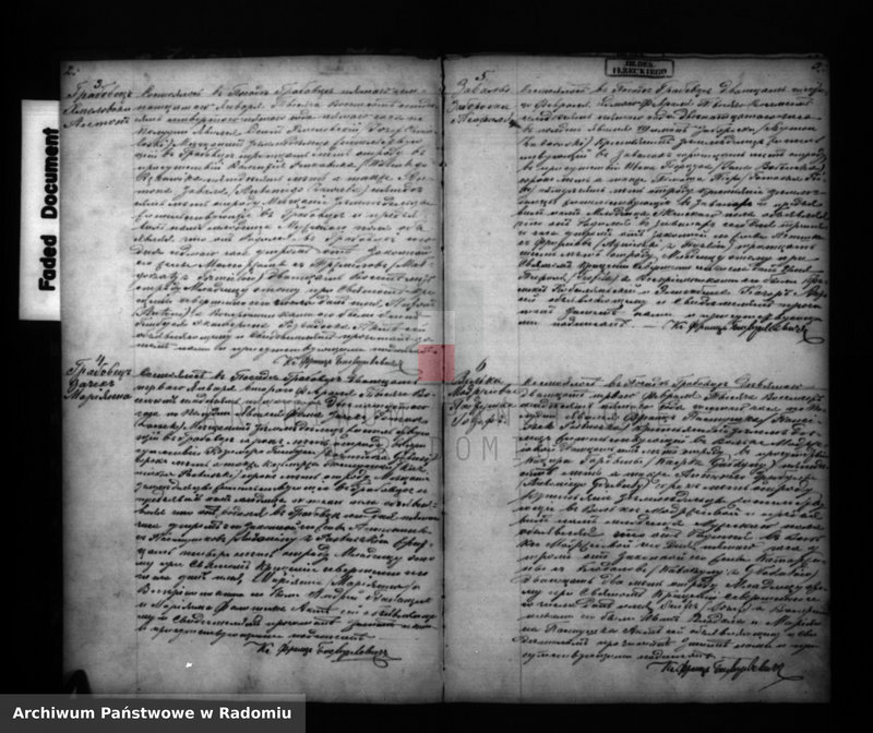 Obraz z jednostki "[Duplikat akt urodzonych, zaślubionych i zmarłych parafii Grabowiec za 1875 r.]"