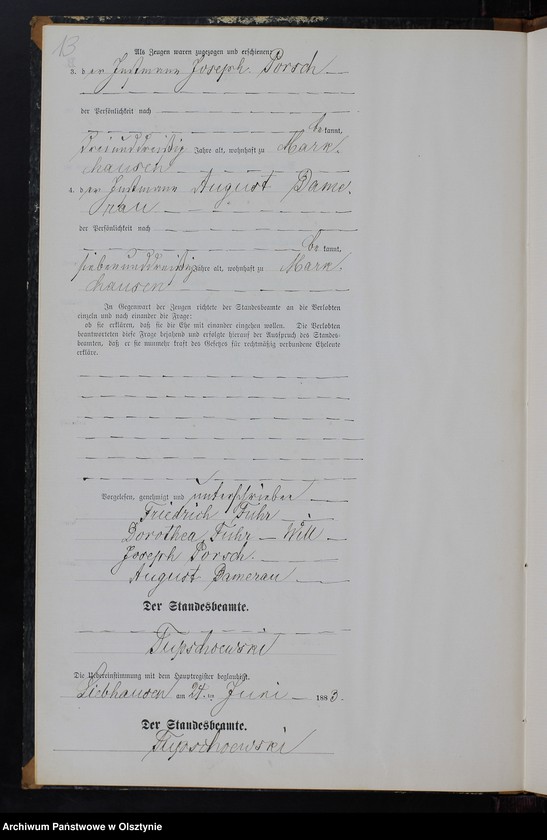 Obraz 15 z jednostki "Heiraths-Neben-Register Nr 1 - 11"