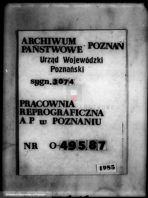 Obraz 1 z jednostki "Operat szacunkowy gruntów przymusowo wykupionych z majątku Wysoka-Mała powiatu wyrzyskiego"