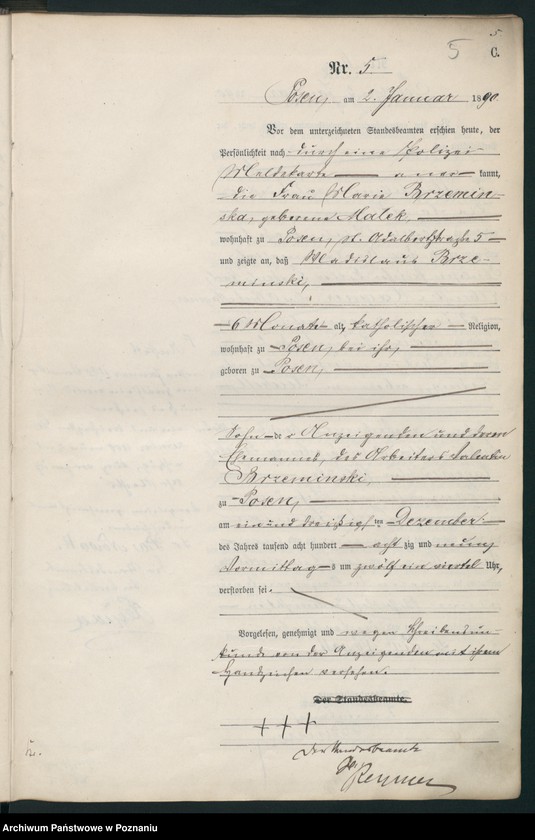 Obraz 8 z jednostki "Księga zgonów t. I"