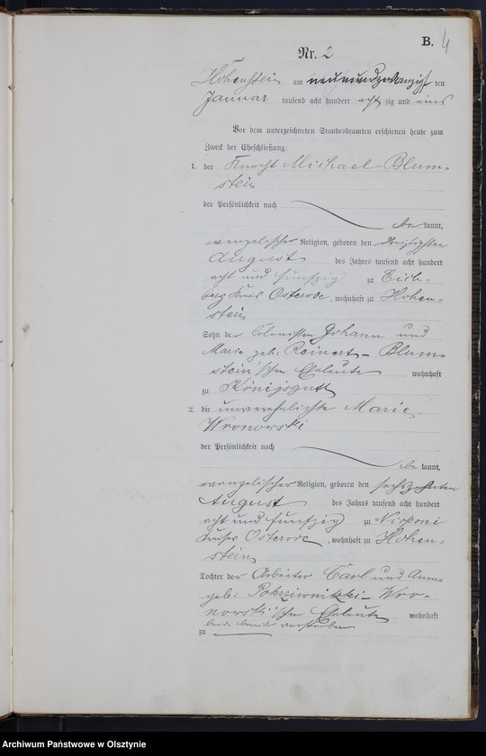 image.from.unit.number "Heiraths-Neben-Register Nr 1 - 22"