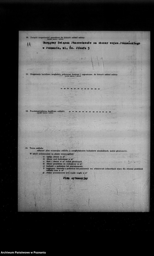 Obraz 15 z jednostki "Kwestionariusz Fabryki ceramicznej , cegielni i tartaku M. Perkiewicza w Ludwikowie powiat śremski"