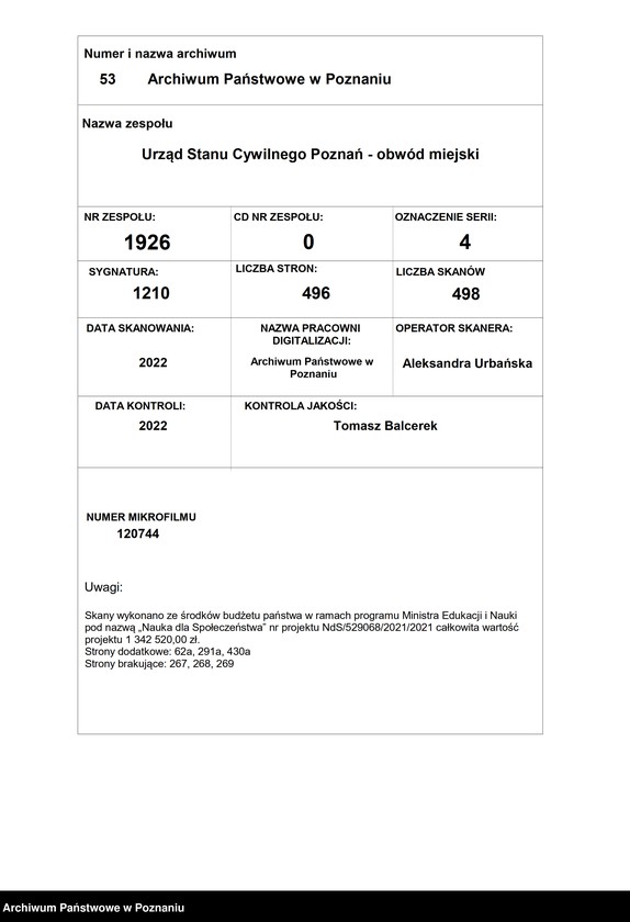 Obraz 1 z jednostki "Die von den Verlobten beigebrachten Urkunden zur Eheschliessung pro 1899"