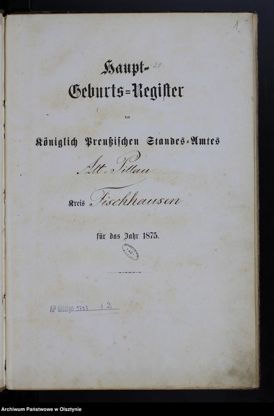 image.from.unit.number "Haupt-Geburts-Register Nr 1 - 90"