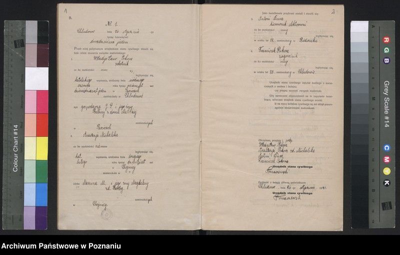 Obraz 3 z jednostki "Rejestr poboczny małżeństw"