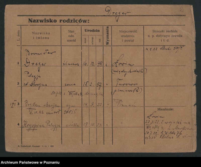 Obraz 4 z jednostki "Dreger - Drobniczak"