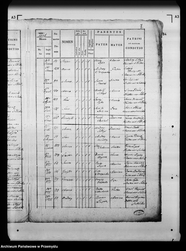 Obraz 11 z jednostki "[Kopie ksiąg metrykalnych parafii Tuczapy z filią Zbadyn (dekanat Jaworów)]"