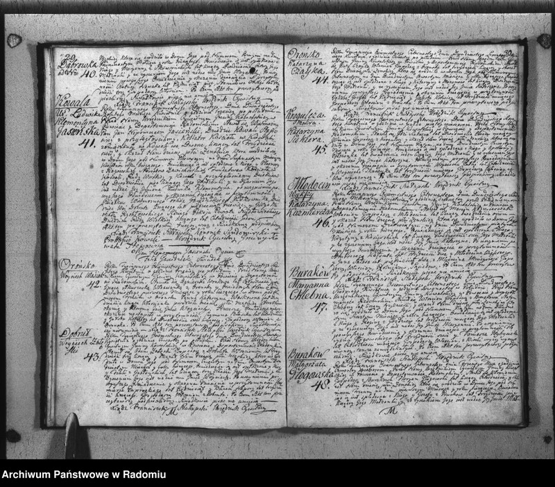 image.from.unit.number "Akta Stanu cywilnego Parafij Kowala Stępocina Zameijscia, Urodzenia i Zeyścia na rok 1814 Zdziałano i Parafowano"