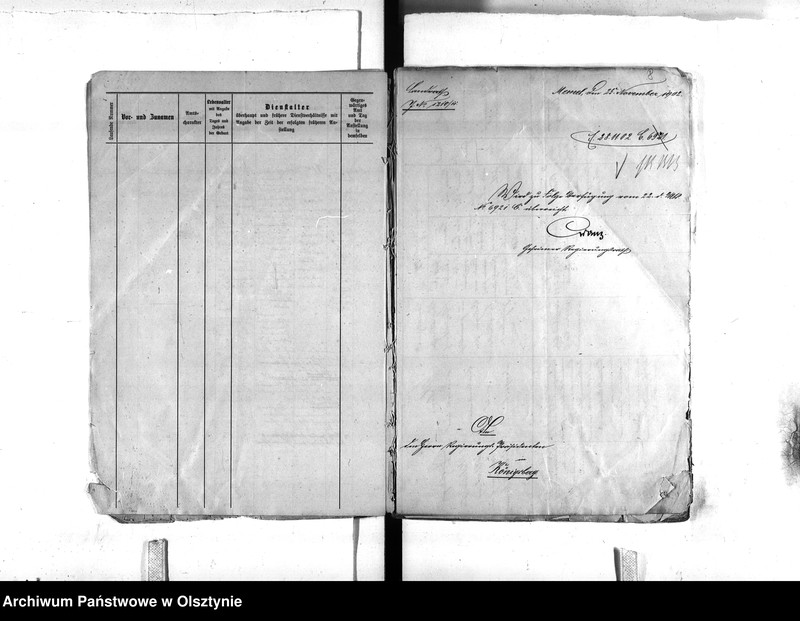 image.from.unit.number "Landrath Cranz [Friedrich Heinrich] in Memel, 8.9.01 zum Geh.[eim] Reg.[eierungs] Rat ernant"